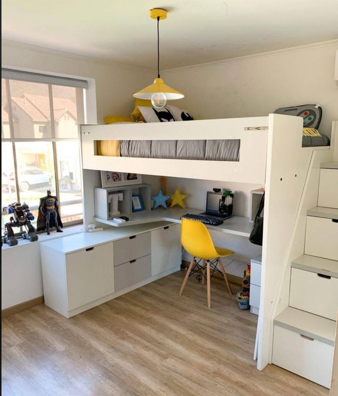 Loft uslubidagi qavatli karavot